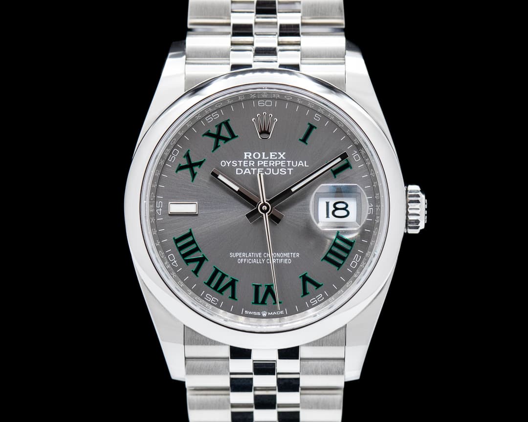Rolex Datejust 36 126200 Wimbledon Roman Dial SS/Oyster 2023
