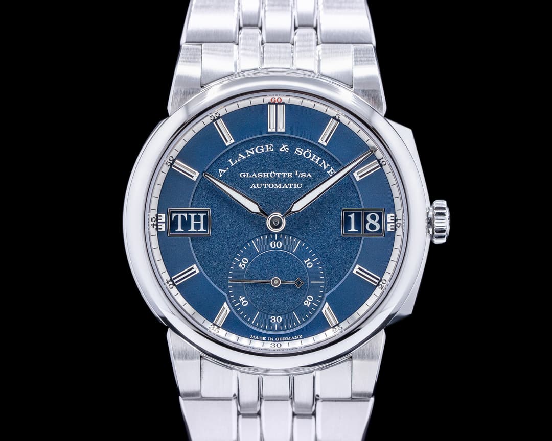 A. Lange and Sohne Odysseus 363.179 Stainless Steel Blue Dial 