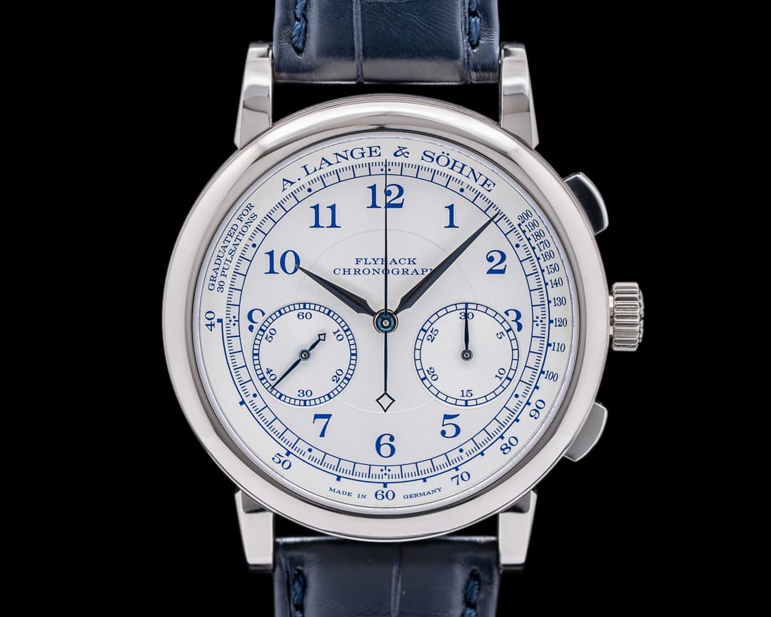 A. Lange and Sohne 1815 Chronograph 414.026 18K White Gold BOUTIQUE EDITION 