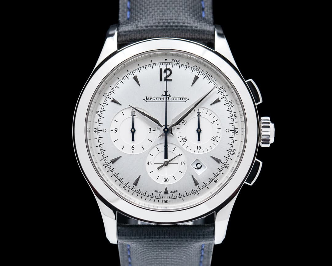Jaeger LeCoultre Master Chronograph SS Silver Dial   