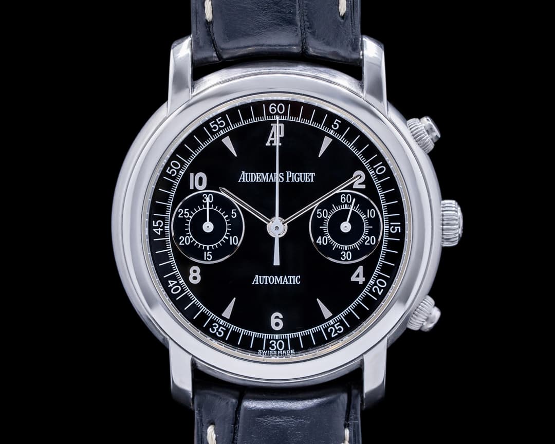 Audemars Piguet Jules Audemars Chronograph SS Black Dial 