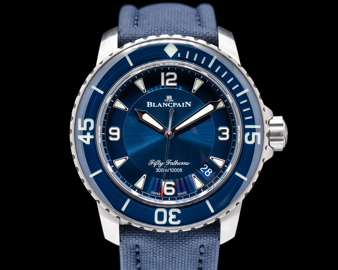 Blancpain  Fifty Fathoms Blue Dial Titanium 2021