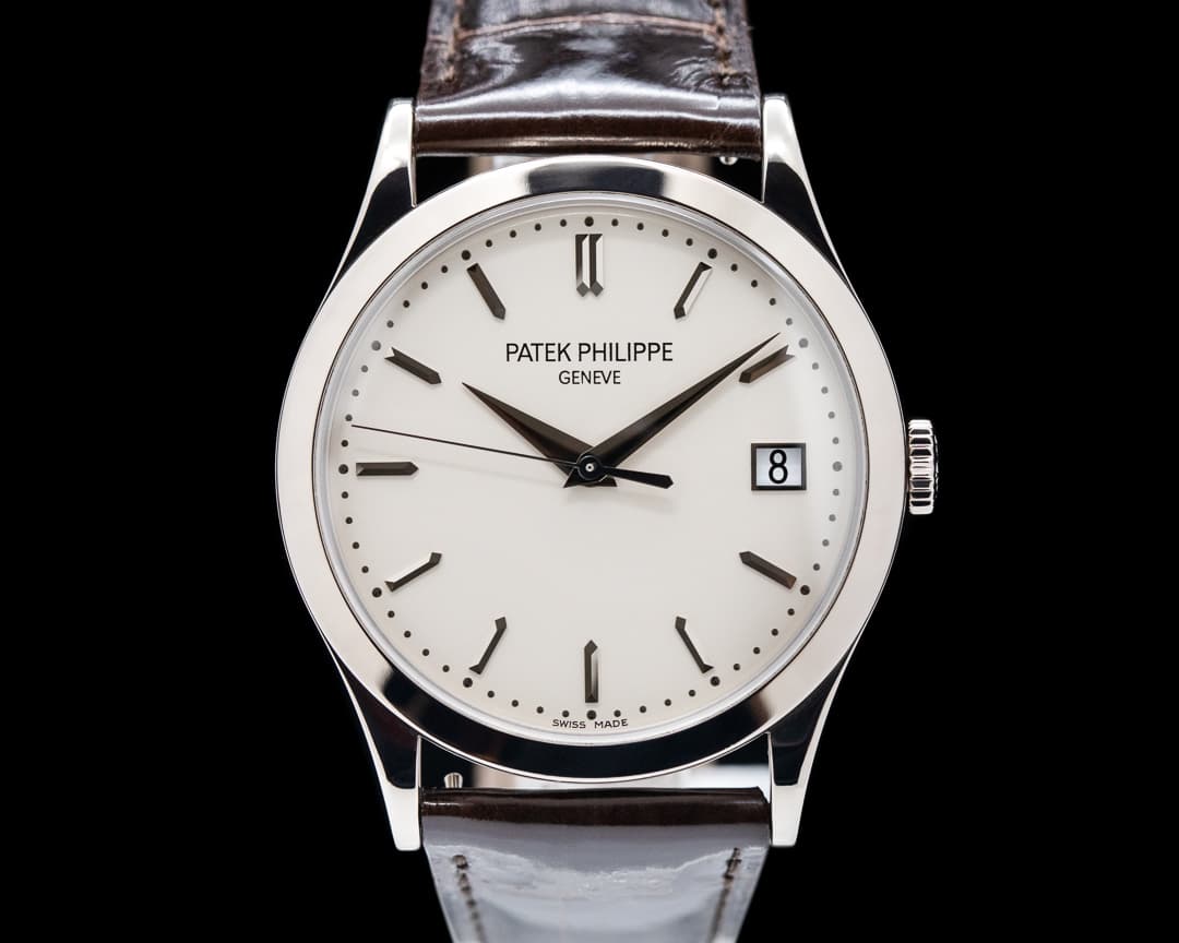 Patek Philippe Calatrava 18K White Gold Silver Dial 