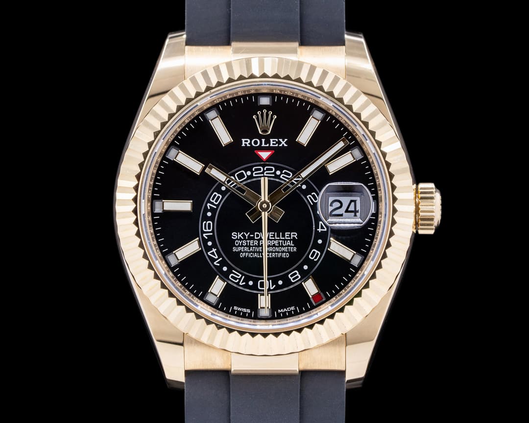 Rolex Sky Dweller 326238 Black Dial 18k Yellow Gold / OysterFlex 2023