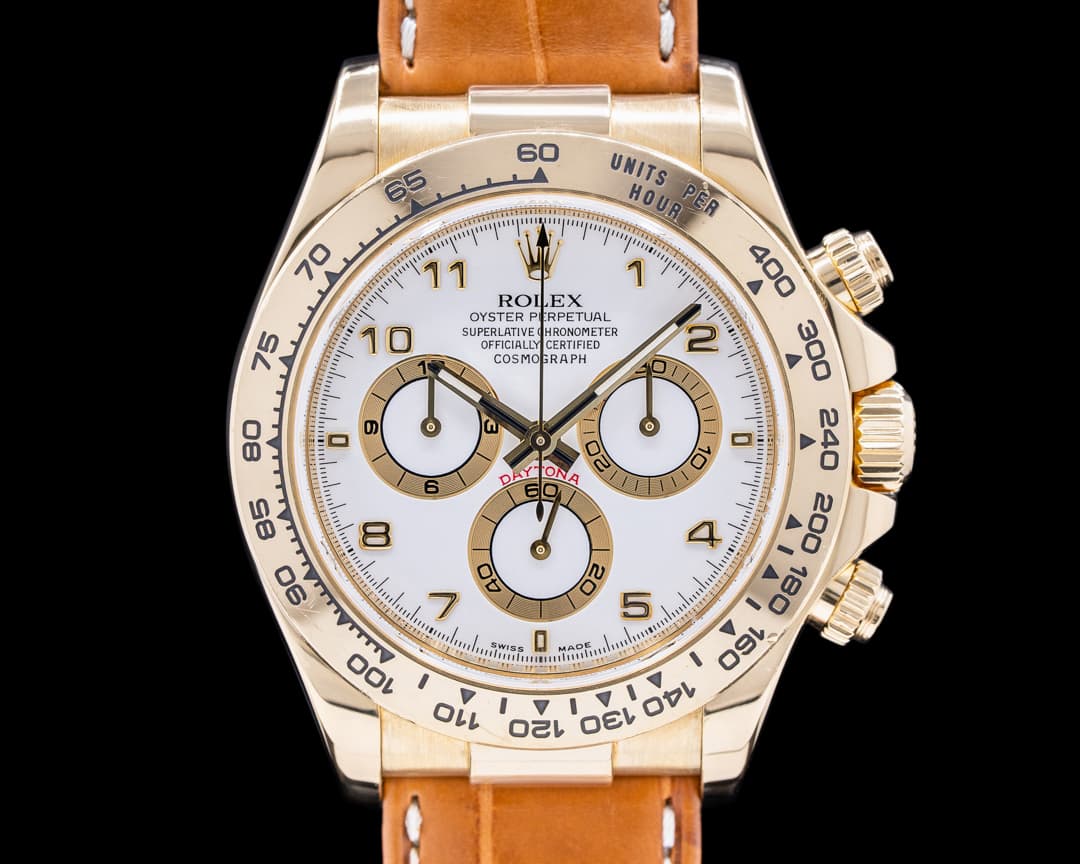 Rolex Daytona 116518 18K YG/ White Dial 