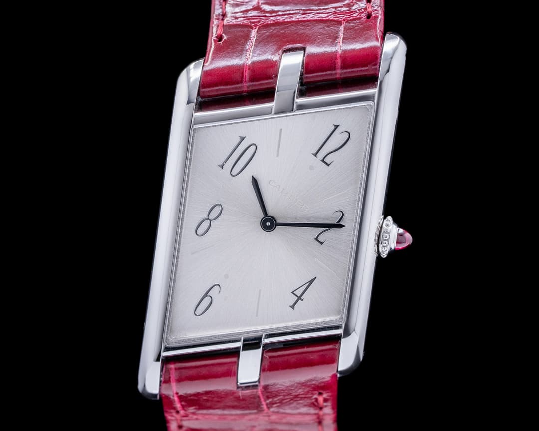 Cartier Privee Collection Tank Asymetrique WGTA0042 Platinum UNWORN