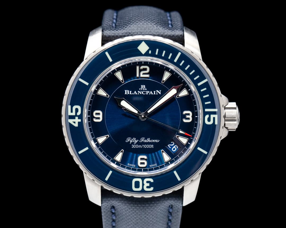 Blancpain  Fifty Fathoms/ Blue Dial / Titanium + TITANIUM BRACELET