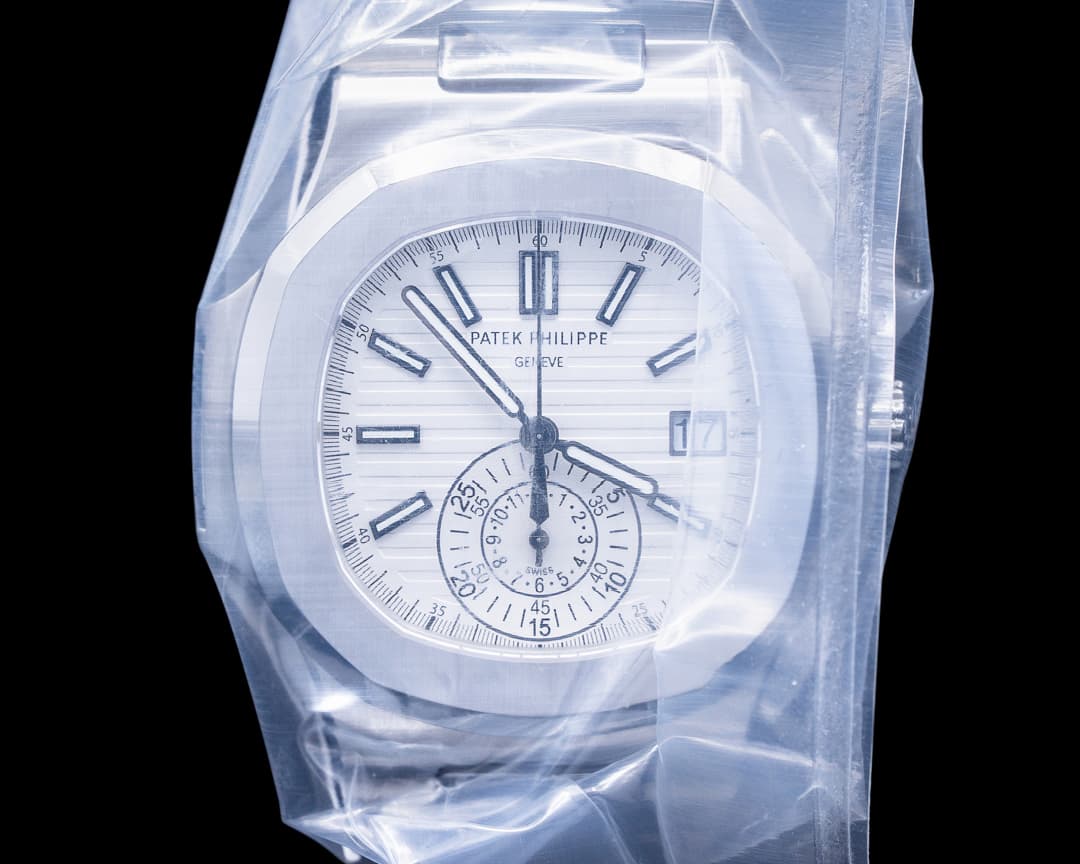Patek Philippe Nautilus 5980 Chronograph White Dial SS FACTORY SERVICED