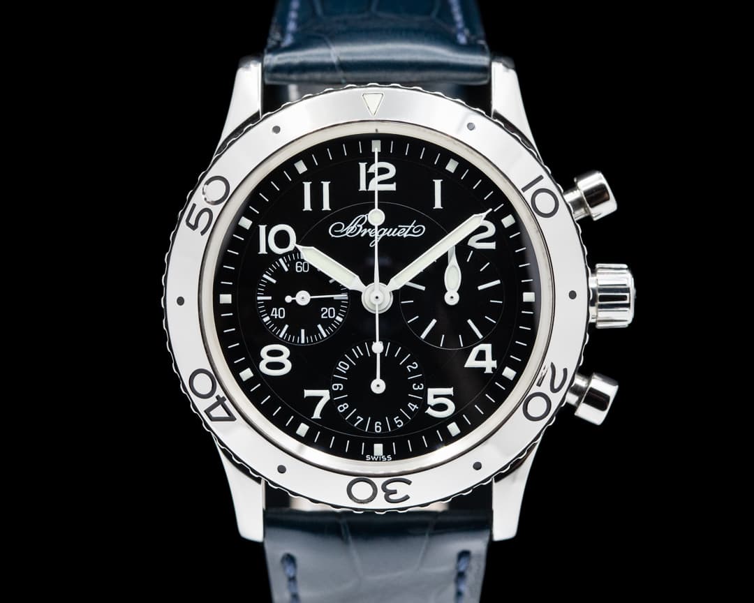 Breguet Type XX Aeronavale Black Dial SS 