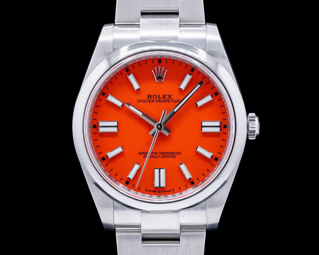 Rolex Oyster Perpetual 124300 41mm SS / Coral Red Dial 2021