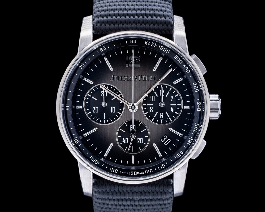 Audemars Piguet Code 11:59 Chronograph 18k White Gold / Ceramic Smoked Grey Dial