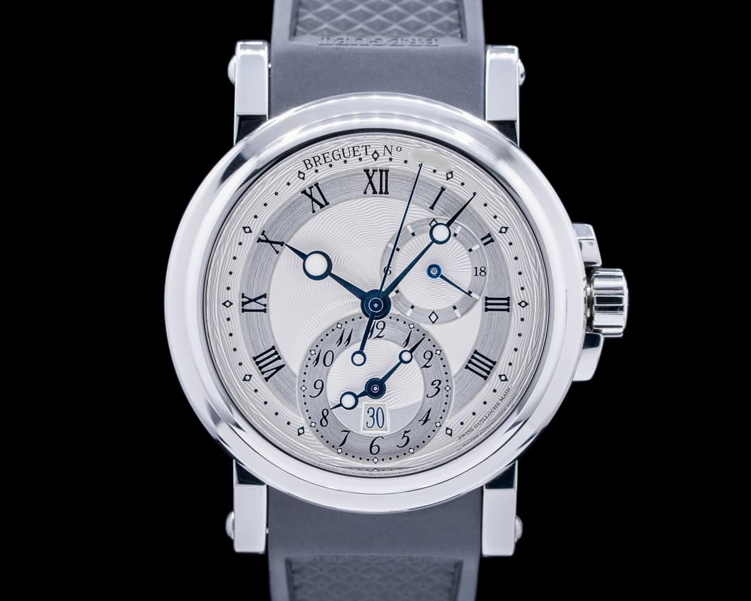 Breguet Marine 5857ST Dual Time SS / Rubber 