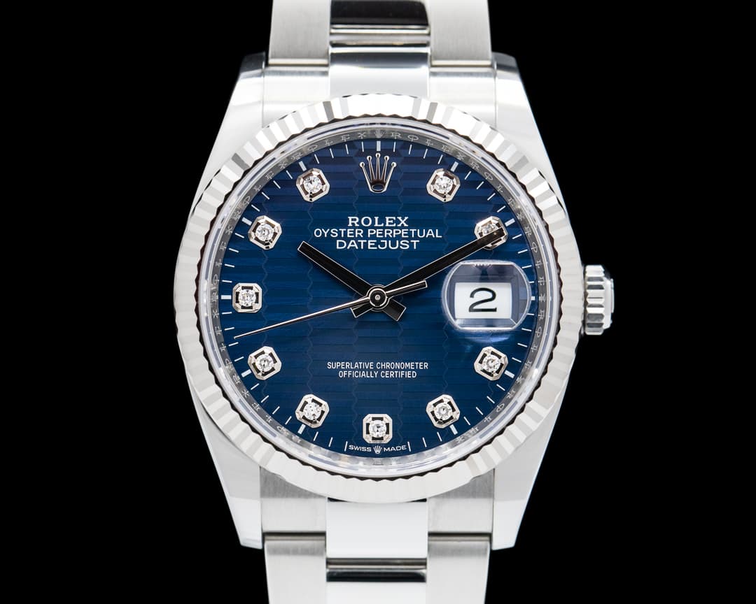 Rolex Datejust 126234-0011 Blue Diamond Dial / Oyster Bracelet 