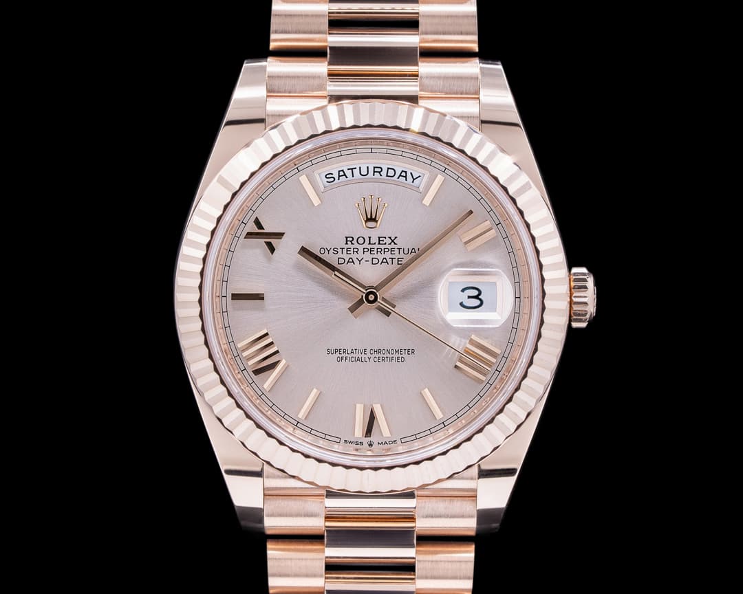 Rolex Day Date Presidential Everose Gold Rose Dial 40MM 