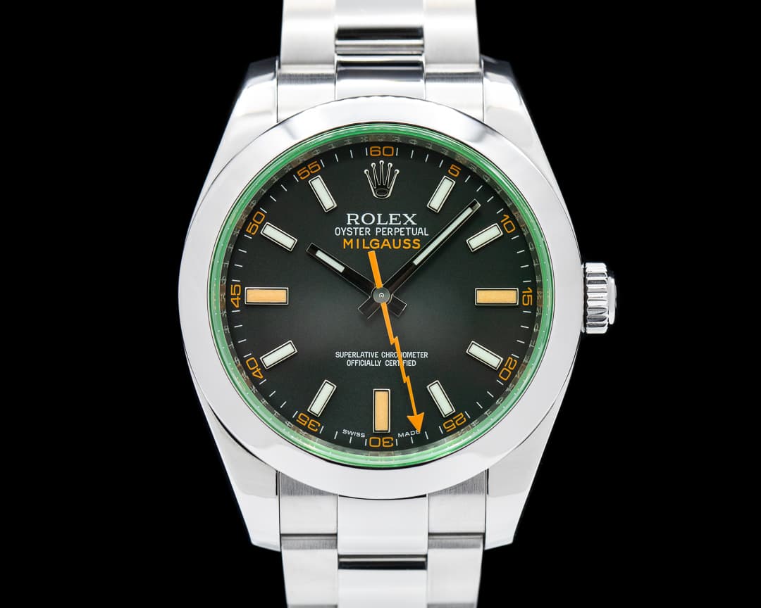 Rolex Milgauss 116400GV Green Crystal Discontinued