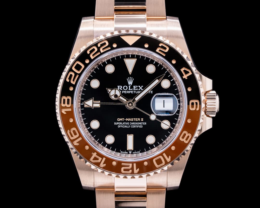 Rolex GMT Master II 126715 18K Everose Ceramic Root Beer