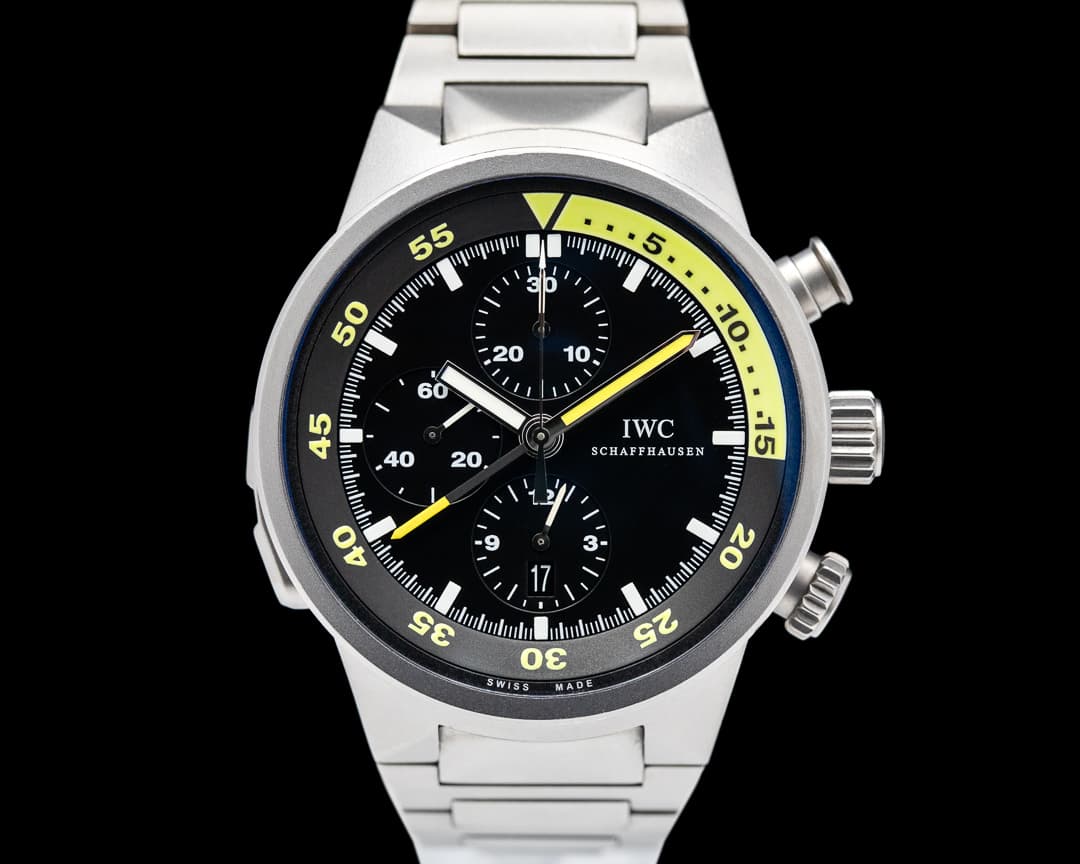 IWC Aquatimer Split Minute Chronograph Titanium Black Dial