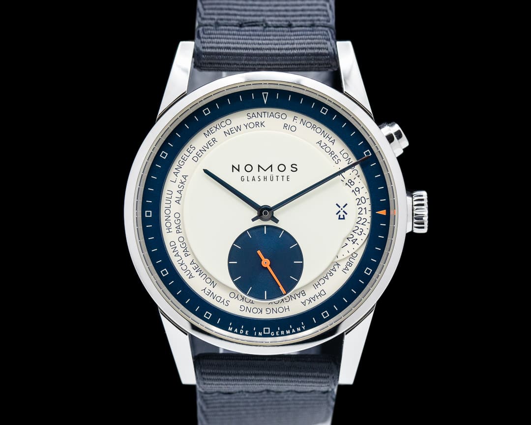 Nomos Zurich "Hague Blue" Dial World Timer SS LE
