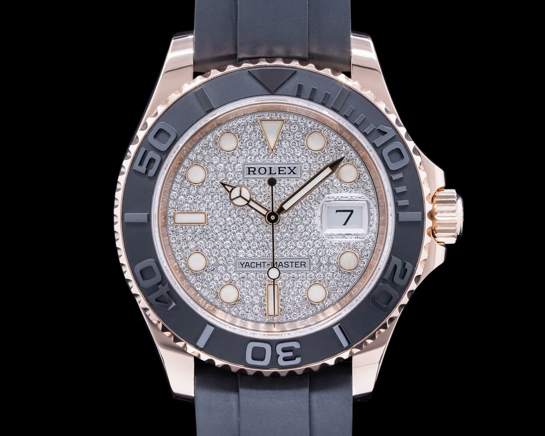 Rolex Yacht Master 18K Rose Gold / Diamond Pave Dial 40MM