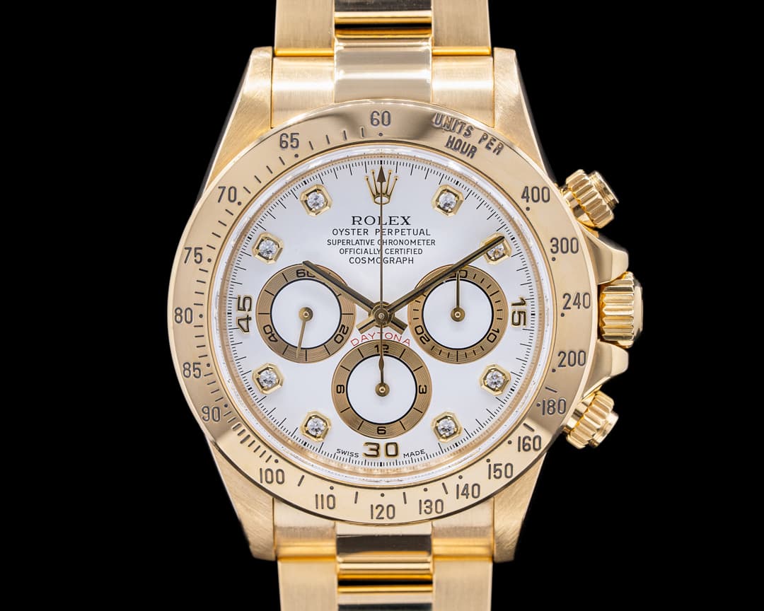 Rolex 1999 Daytona Zenith White Diamond Dial A Series
