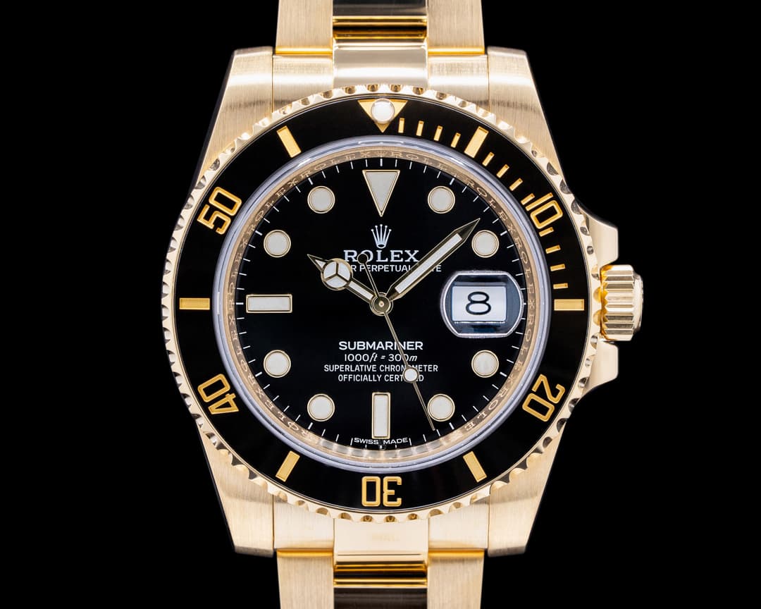 Rolex Rolex Submariner 116618 18K Yellow Gold Black Dial