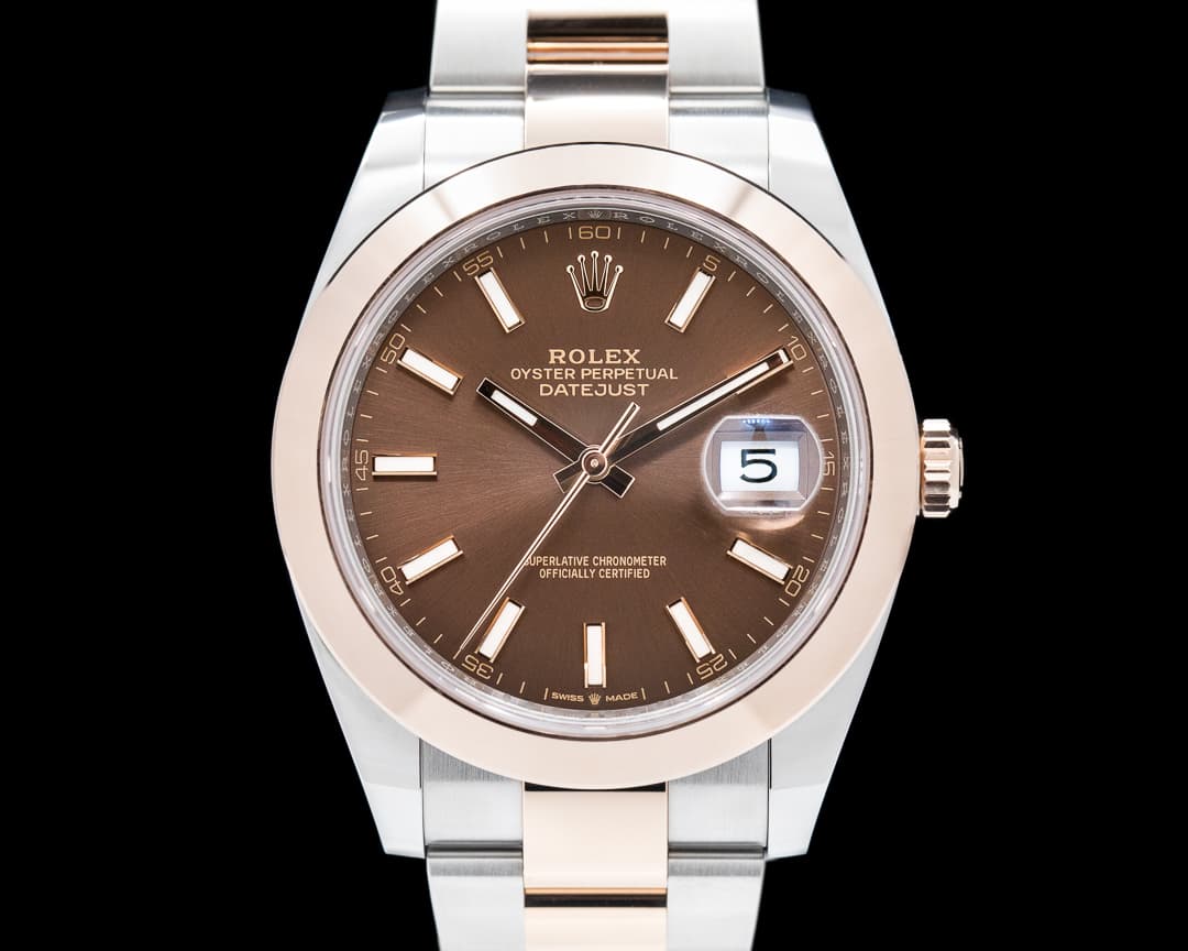 Rolex Datejust 41 126301 Tobacco Brown Dial 18K Rose/SS 2021 Unworn