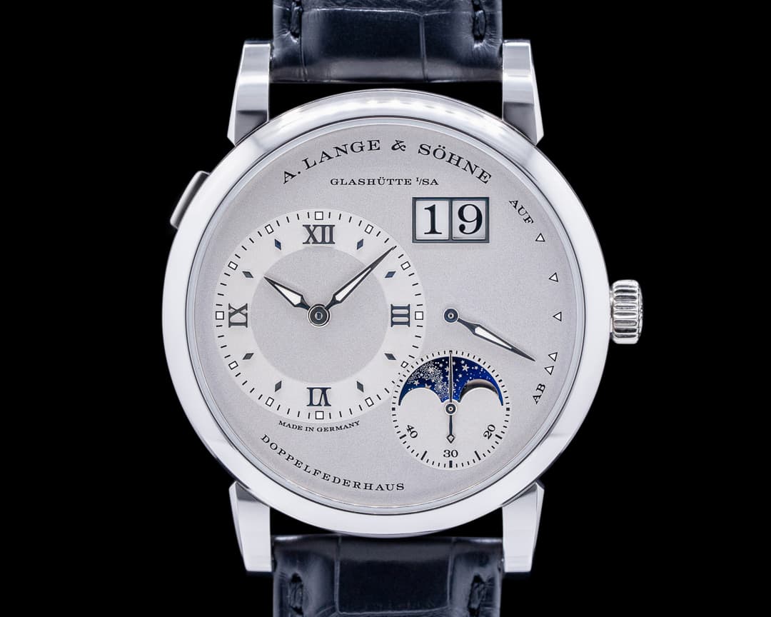 A. Lange and Sohne Lange 1 Moon 192.025 Platinum / Silver Dial