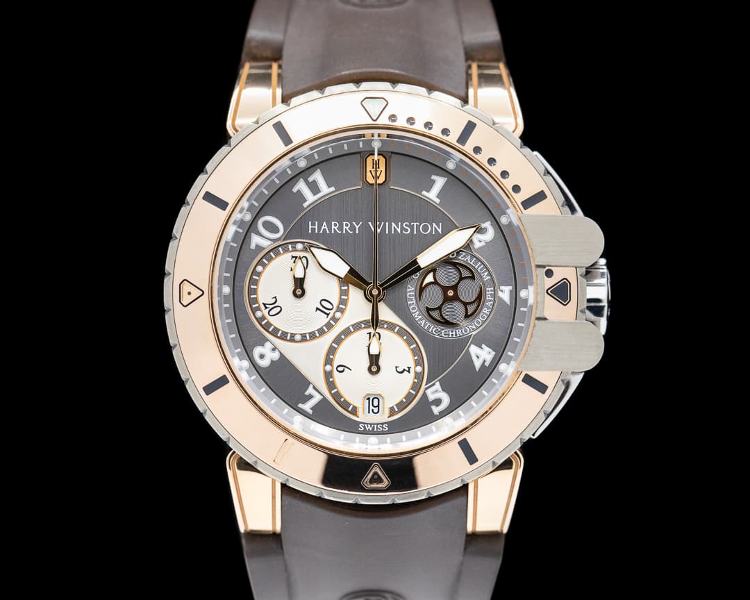 Harry Winston Harry Winston Ocean Diver Rose Gold/ Zalium