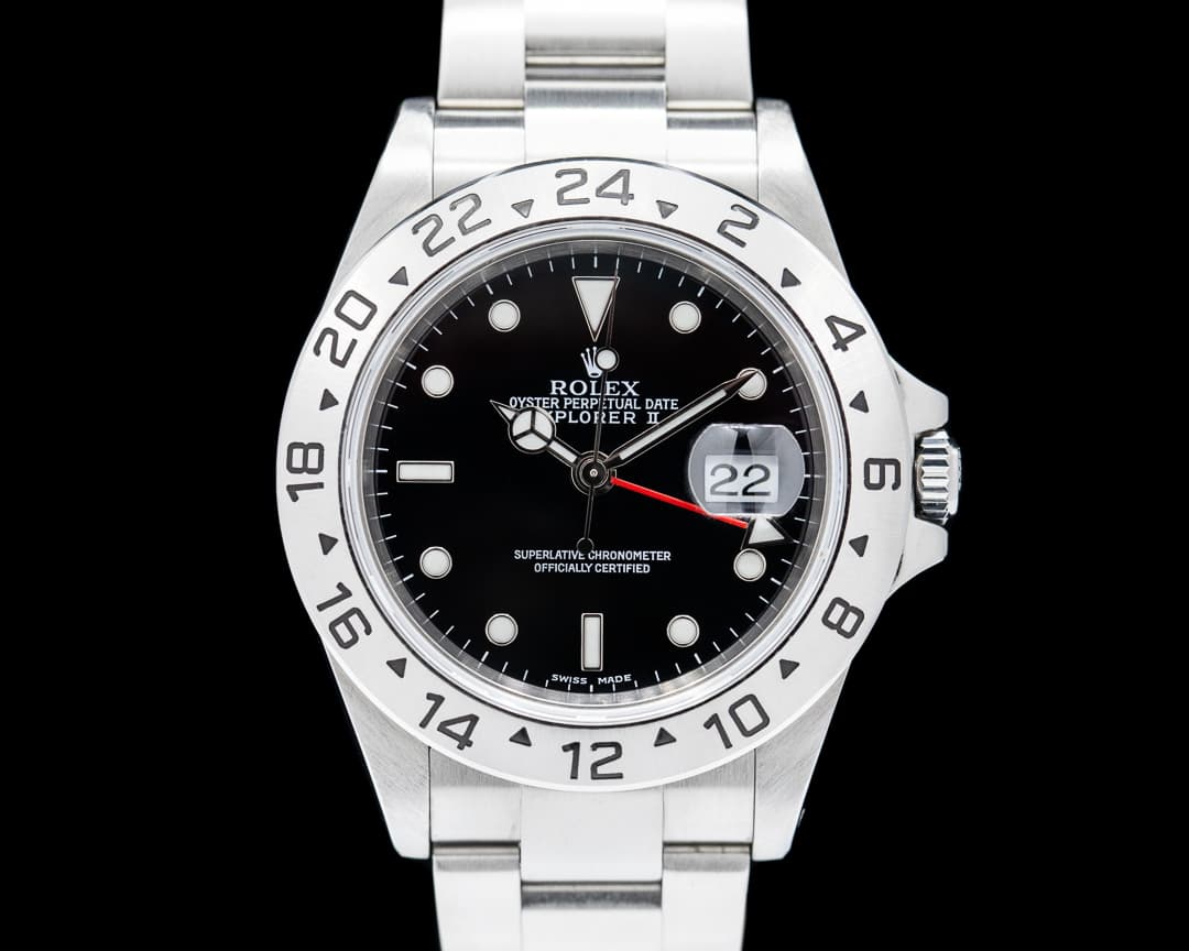 Rolex Explorer II SS Black Dial 16570