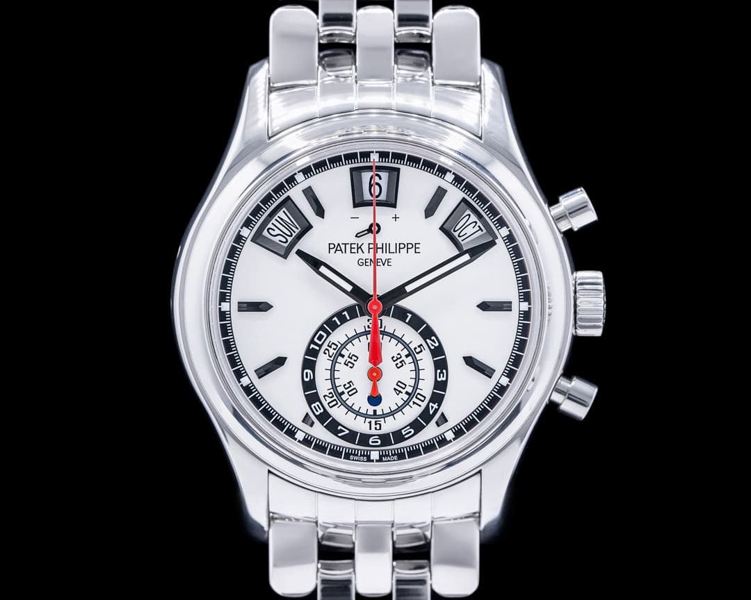 Patek Philippe Annual Calendar 5960 Chronograph SS Silver Dial