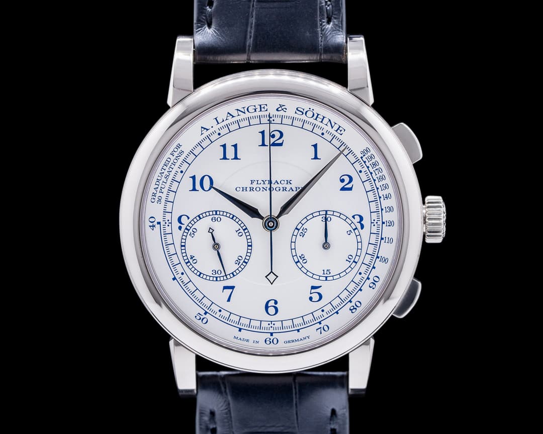 A. Lange and Sohne 1815 Chronograph 414.026 18K White Gold BOUTIQUE