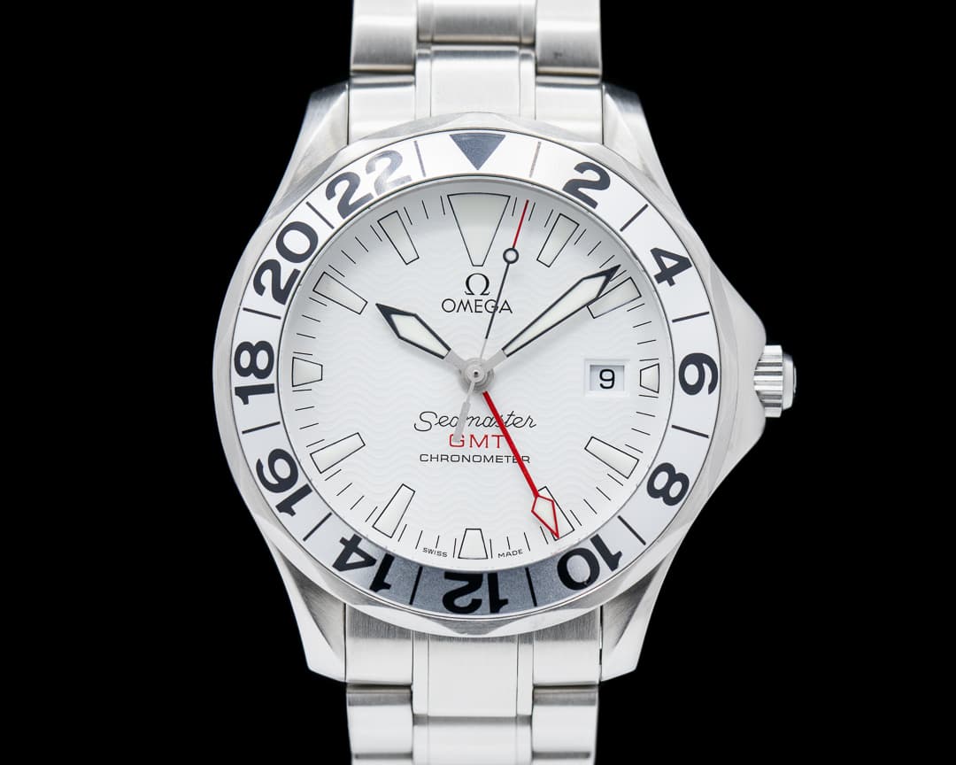Omega Seamaster GMT White Dial SS