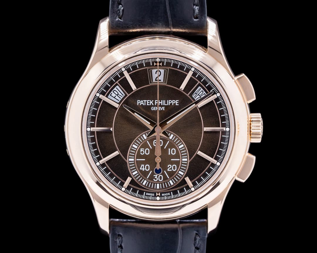 Patek Philippe Chronograph Annual 5905R Calendar Rose Gold / Brown Dial 