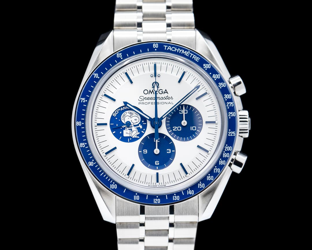 Omega Speedmaster Silver Snoopy Award 50th Anniversary 