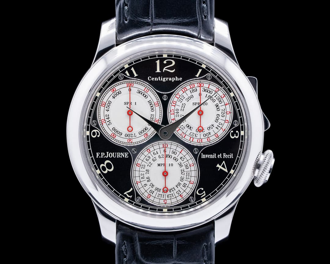 F. P. Journe Centigraphe Souverain Platinum Black Label Series RARE FULL SET