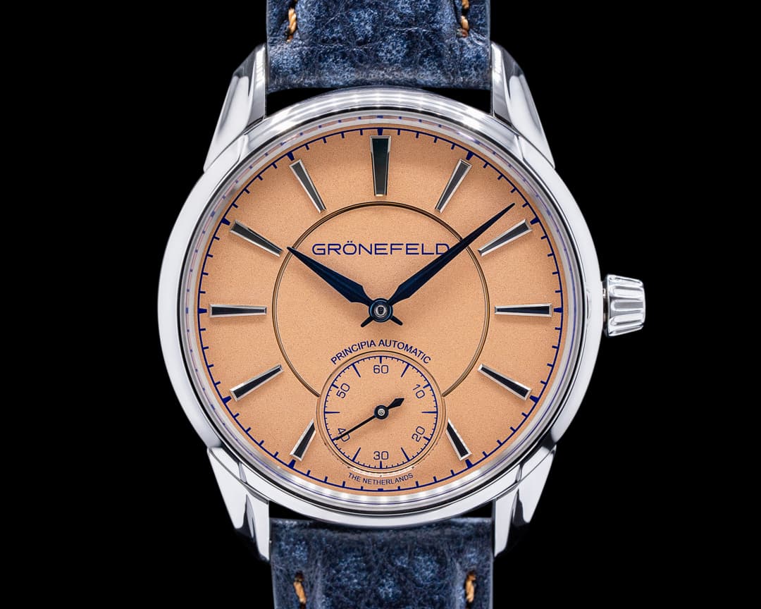 Gronefeld 1941 Principia Automatic Steel Salmon Dial 2023 UNWORN