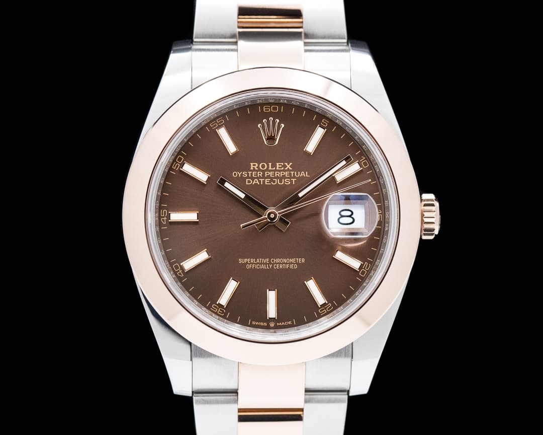 Rolex Datejust 41 126301 Tobacco Brown Dial 18K Rose/SS 2020