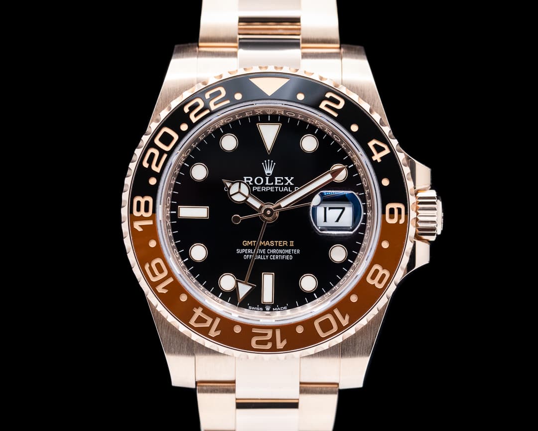Rolex GMT Master II 126715 18K Everose Ceramic Root Beer