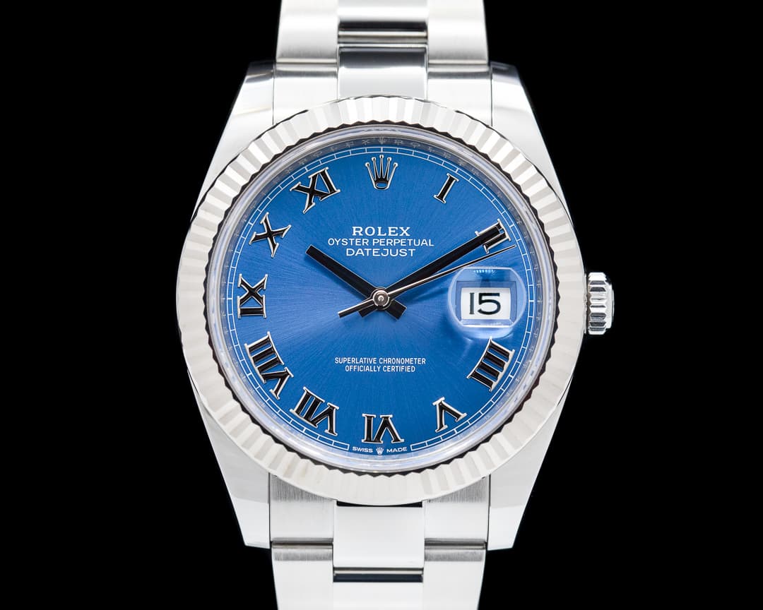 Rolex Datejust 41 Blue Roman Numerals SS / SS 