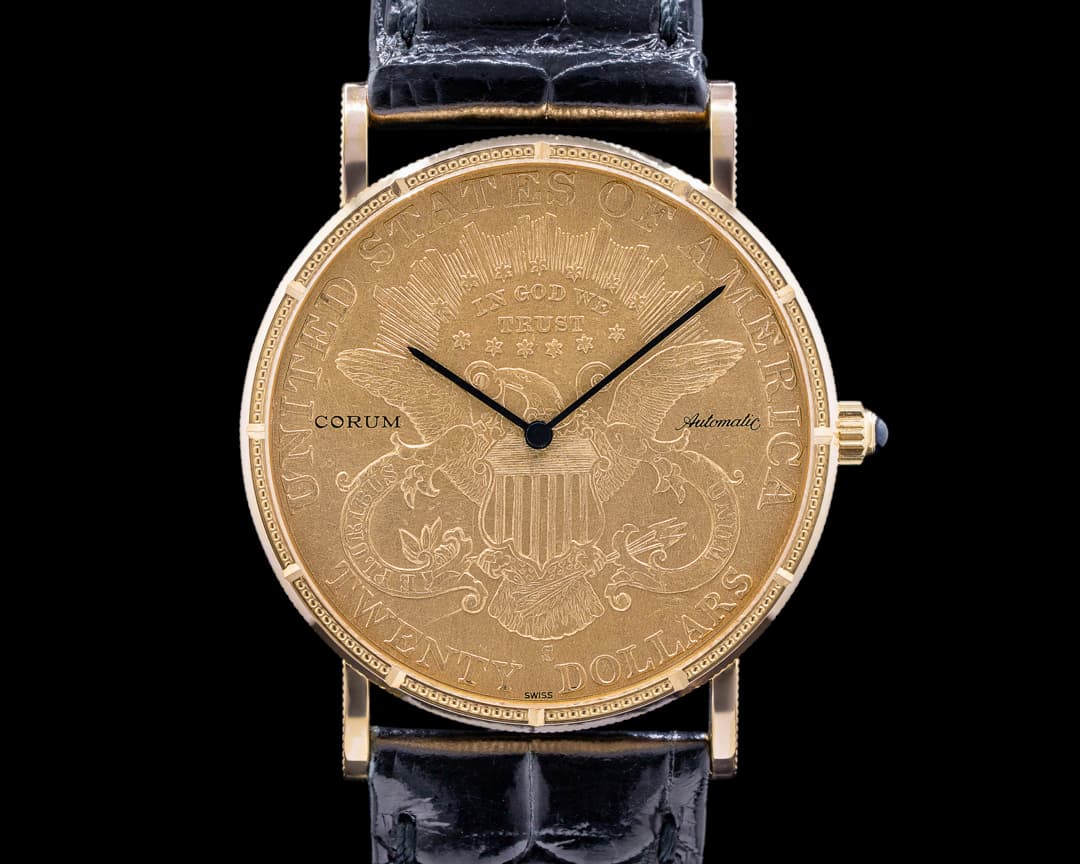 Corum United States $20 Double Eagle Coin 1897 YG Manual Winding 