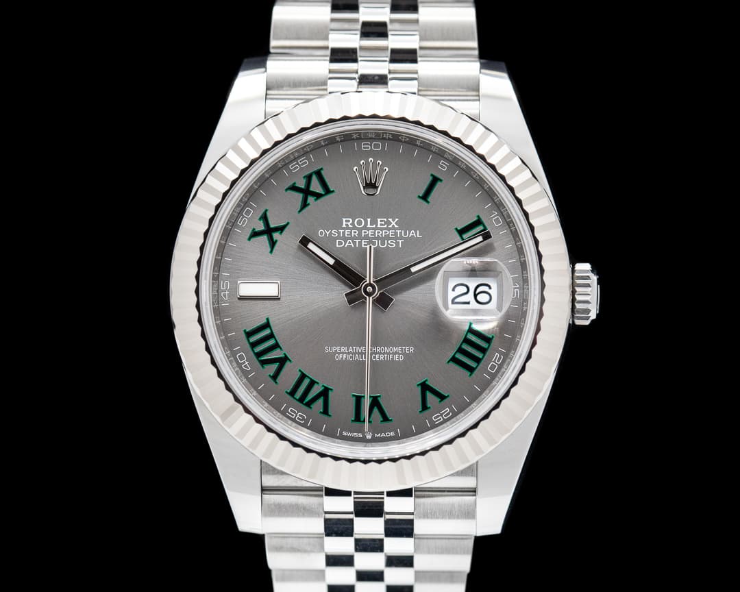 Rolex Datejust 41 Rhodium Wimbledon Dial Jubilee 2020 UNWORN