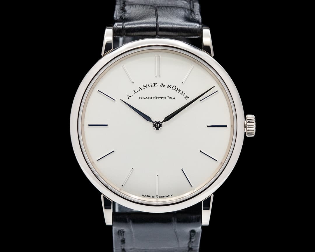 A. Lange and Sohne Saxonia Thin Manual Wind 201.027 18K White Gold