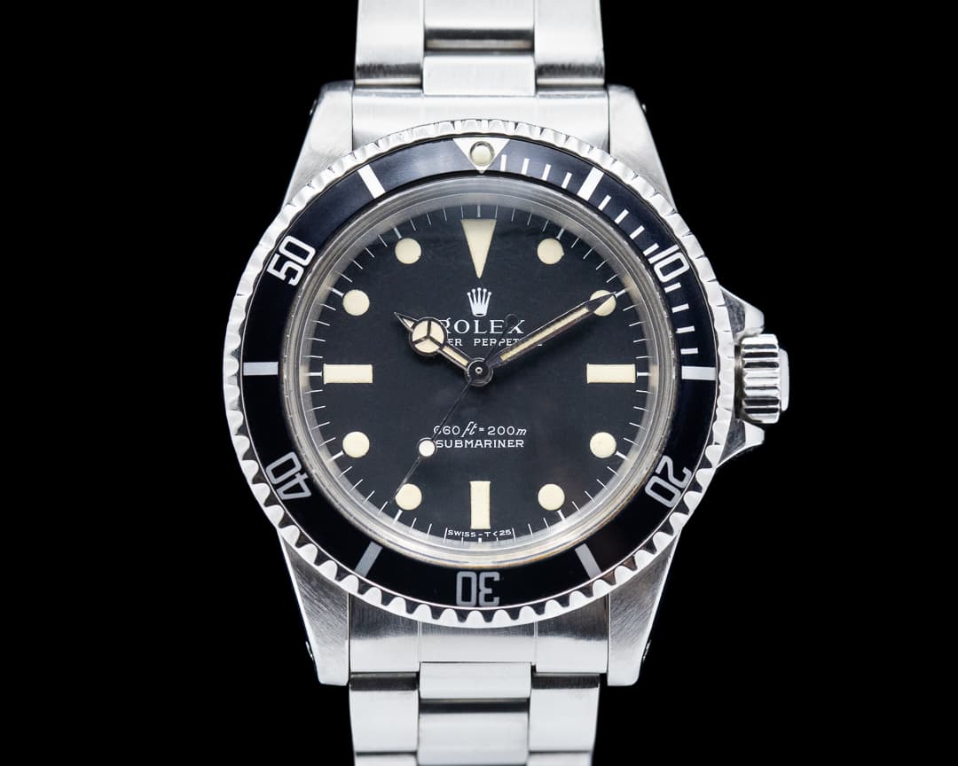 Rolex Vintage Serif Matte Dial Submariner 5513 Circa 1978