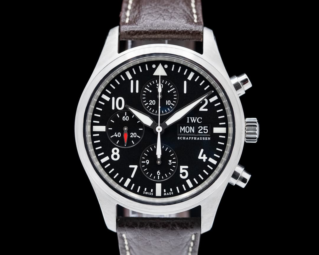 IWC Pilot Chronograph SS / Alligator 