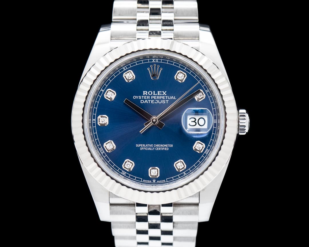 Rolex Datejust 41 Blue Dial DIAMONDS 