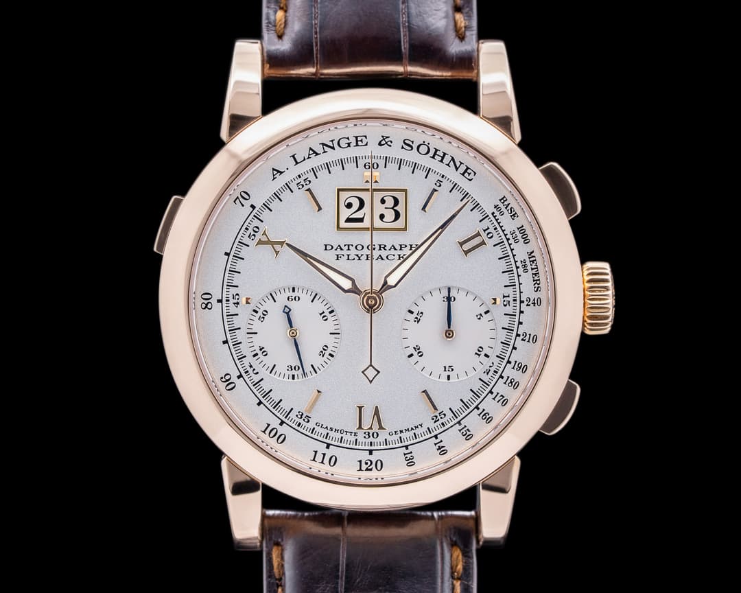 A. Lange and Sohne Datograph 403.032 Flyback 18K Rose Gold FULL SET