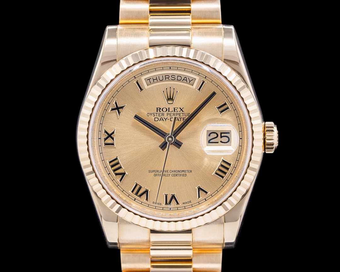 Rolex Day Date President OMAN KHANJAR Champagne Dial 18K Yellow Gold 36MM