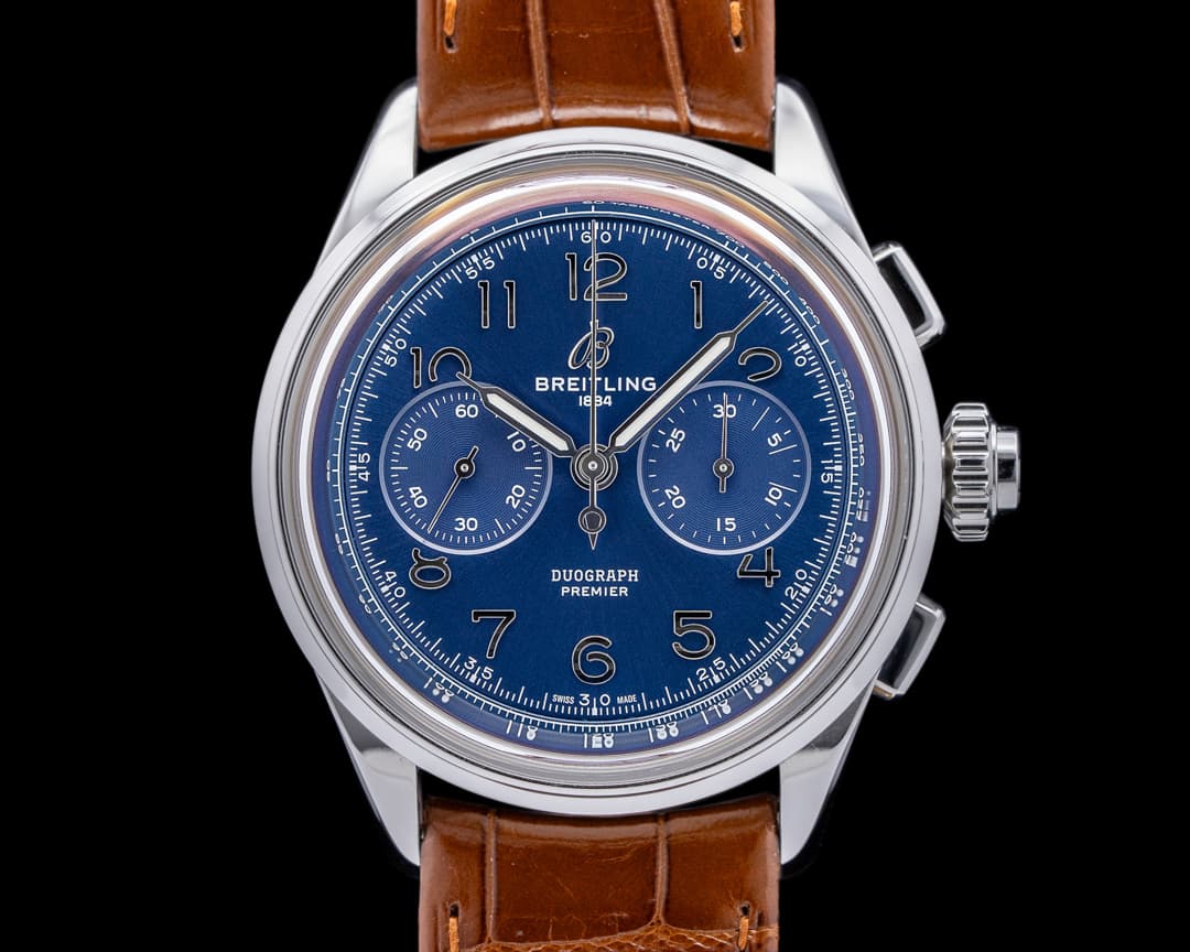 Breitling Premier B15 Duograph 42 Blue Dial