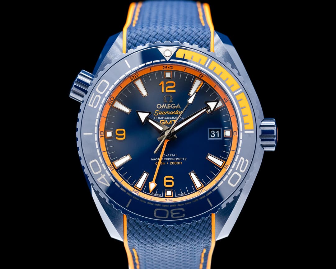 Omega Seamaster Planet Ocean GMT 600M Co-Axial Blue Dial Ceramic