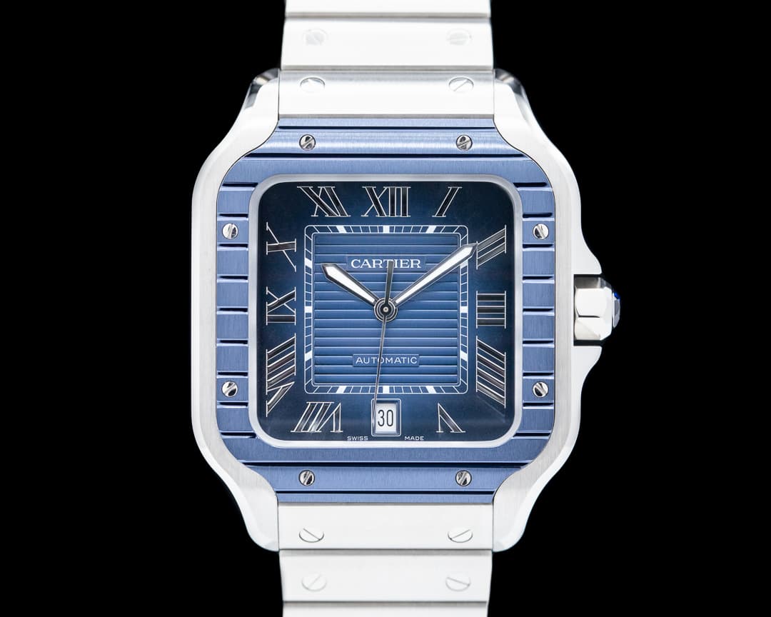 Cartier Santos Large SS / SS Blue Dial Automatic 2023